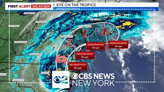 First Alert Weather: Tropical Storm Ophelia 12 p.m. update