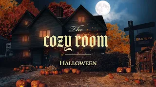 Halloween WitchCore 🍁 Autumn Forest  Salem Witch House /  ASMR Leaves & Soft Music  | THE COZY ROOM