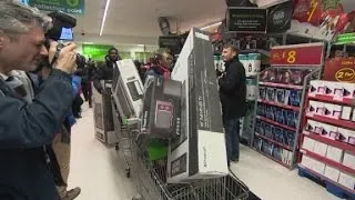 Black Friday shopping invades British stores