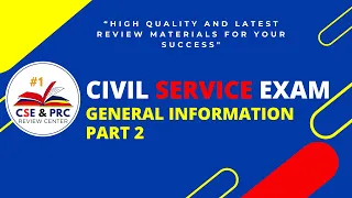 Civil Service Exam Drill for 2024 (GENERAL INFORMATION  PART 2)