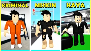 Penjahat Kriminal Jadi Miskin Sampai Jadi Kaya Raya (Roblox Brookhaven Indonesia)