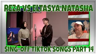 SING-OFF TIKTOK SONGS PART 14 (Cupid, Angels Like You) vs EltasyaNatasha - REACTION