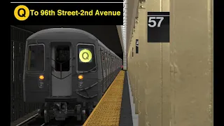 OpenBVE (Q) Coney Island To 96th Street-2nd Avenue (R68A)(Weekday)