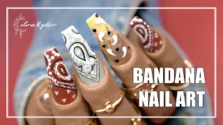 BANDANA NAIL ART TUTORIAL | GEL NAILS | LIGHT ELEGANCE "VENTURE INTO BEAUTY" FALL COLLECTION 2021