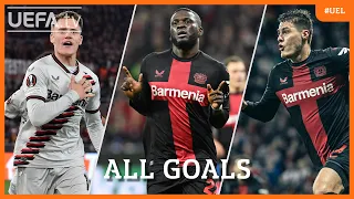 WIRTZ, BONIFACE, SCHICK | All LEVERKUSEN 2023/24 GOALS to reach the #UEL Final ⚽