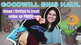 Goodwill Bins Thrift Outlet Haul! What I Thrifted to Resell Online for Profit!