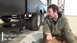 How to Run Jacks Manually on your 5th Wheel