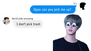 Bts Texts - When Bts are your brothers