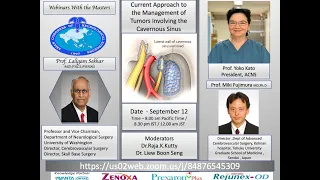 ACNS Webinar - Sept 12 - Approaches to Tumors of Cavernous Sinus