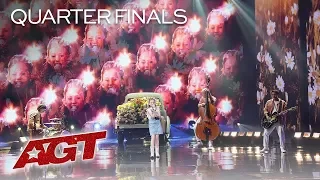 Ansley Burns sings "Swinging" at AGT Live Shows