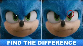 Find the Difference SONIC The Hedgehog the movie