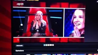 Christina Aguilera Thanks Laura The Voice Kids 2013