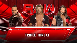 WWE 2K23 Dolph Ziggler vs AJ Styles vs Damian Priest | Team Raw Qualifying Match