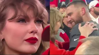 Taylor Swift and Travis Kelce OBSESSING Over Each Other On The Football Field for 2 minutes straight