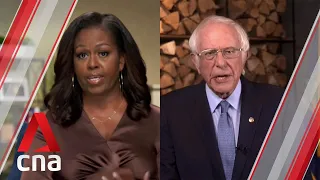 US election: Michelle Obama, Bernie Sanders speak out against President Trump’s leadership