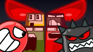 We INVADED Red Ball 4 and Fought IN THE CAVES (Animation)