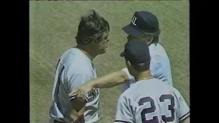 New York Yankees vs Oakland Athletics (8-22-1987) "Piniella Puts On A Show"