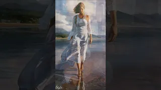 Icône de style/Avec amour pour une femme. Belles aquarelles de Steve Hanks