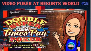 Let’s Have a Lucky Morning! VP at Resorts World 18 E420 #videopoker,#gambling,#casino