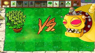 Plants vs Zombies Battlez - 1 Threepeater vs 9999 Giga-Gargantuar