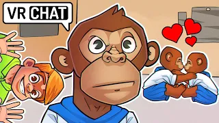 BUILDING A MONKEY ARMY ON VR CHAT!!