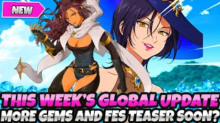 *THE WEEK'S GLOBAL UPDATE IS HERE* MORE FREE GEMS & CONTENT + FESTIVAL TEASER SOON? (7DS Grand Cross