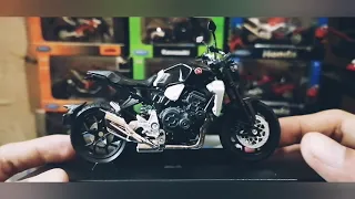 Maisto and welly 1:18 scale diecast unboxing Ducati V4 S and Honda CB1000r