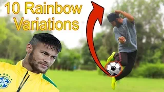 10 football rainbow skills tricks and flicks variations in hindi : soccer rainbow flicks