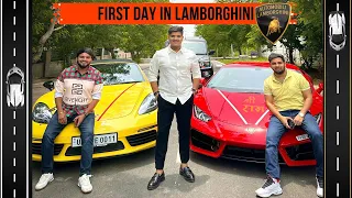 First Day in Lamborghini | LAMBORGHINI | Nandu Gujjar | The Mridul |NITIN