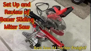 BAUER 10” Dual-Bevel Sliding Compound Miter Saw - Unboxing and Review