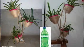 How To Make Flower vase with Plastic Bottle | Waste Bottle Craft ideas.