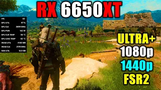 RX 6650XT | The Witcher 3 Next Gen (DX12, 1080p, 1440p, FSR2)