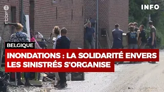 Inondations : face aux dégâts, un mot d'ordre : la solidarité - RTBF Info