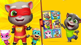 Talking Tom Hero Dash vs Talking Tom Games.Том Супергерой против Анджелы и Друзей в Играх