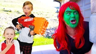 Babysitter Showdown with SuperHero Kids!