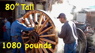 Building 1,080 lb Wood Wheels for the Borax Wagons | Massive Wheelwright Work