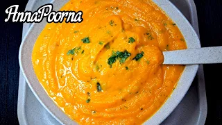 Thick Carrot Soup Recipe - Healthy Soup Recipe for Weight Loss #cooking