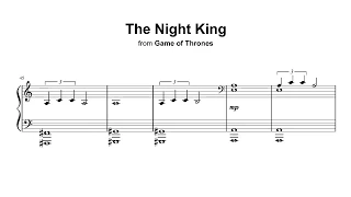 The Night King - Game of Thrones (Season 8) - Piano Sheet Music