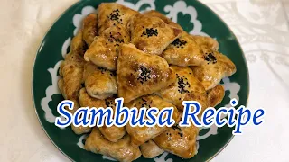 Sambusa Recipe. Tajik Samsa. Uzbek samsa. Individual meat pies. Homemade with love.
