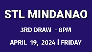 STL MINDANAO 8PM RESULT TODAY April 19, 2024 PARES SWER2 SWER3 SWER4 EVENING RESULT 3RD DRAW