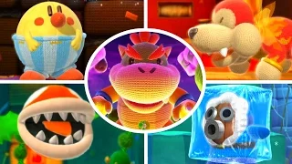 Yoshi's Woolly World - All Bosses (No Damage)