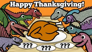 Carnivore vs Herbivore Dinosaurs | Dinosaurs Share their Favorite Thanksgiving Food