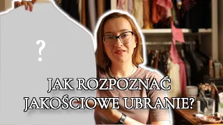 Jak rozpoznać UBRANIA DOBREJ JAKOŚCI? | Stylololo