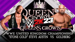 The Clash of Titans: Goldberg vs Stone Cold WWE 2K23 United States Championship #wwe #wwe2k23