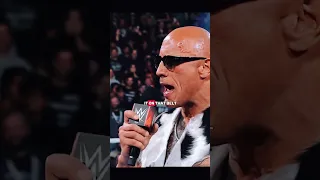 The Rock knows Exactly How To Handle the WHAT Chants🤣 #wwe #shorts #therock #wweraw