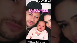 Neymar posa com  Biancardi e a filha e compara: Com quem parece mais?#famosos#brunabiancardi #mavie