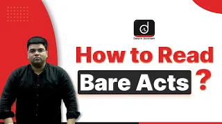 How to Read Bare Acts? | Drishti Judiciary