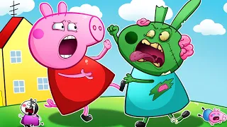 Zombie Apocalypse : Giant Zombies Attack Peppa Pig's House | Peppa Pig Funny Animation