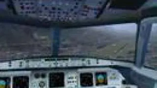 FS2004 - Approach to Innsbruck, circle to land rwy 08