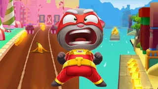 Talking Tom Hero Dash New Update Full Screen Android Gameplay Walk-through |Super Tom